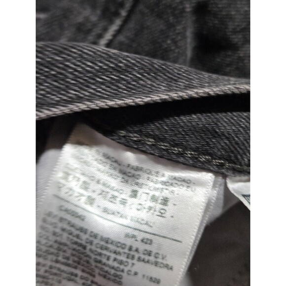 Levis Pants Women 24 Black Denim Jeans Premium Dad Jean Big E Cotton 24x30 - Picture 8 of 14